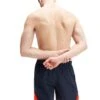 Speedo Hyper Boom Splice 16" Watershort - True Navy/Volcanic Orange/True Colbalt