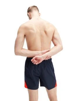 Speedo Hyper Boom Splice 16" Watershort - True Navy/Volcanic Orange/True Colbalt