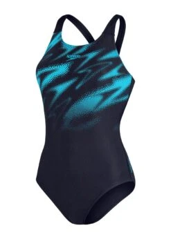 Speedo HyperBoom Placement Muscleback Swimsuit - True Navy/ Bolt -Speedo Store tumbnail 5eb1fbb5 cc32 450f b5ff 385f6f9fcc6a