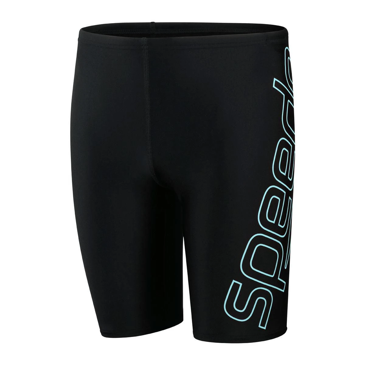 Speedo Boy's Boom Logo Placement Jammer - Black/ Light Adriatic 6 Speedo Boy's Boom Logo Placement Jammer - Black/ Light Adriatic - Image 4