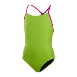 Speedo Girl's Solid Lane Line Back Swimsuit - Atomic Lime/ Electric Pink -Speedo Store tumbnail 603b3d16 22ce 4ec2 ab39 894818c8c1b1
