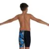 Speedo Boy's Digital Allover V Cut Jammer - Black/ Pool/ Chroma Blue/ White