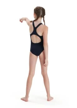 Speedo Girls Eco Endurance+ Medalist Swimsuit - True Navy