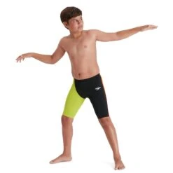 Speedo Boys Fastskin Junior Endurance+ High Waist Jammer - Black/ Salso/ Atomic Lime -Speedo Store tumbnail 63bd0bb8 3c08 4475 a04c b7b1c4f246dd