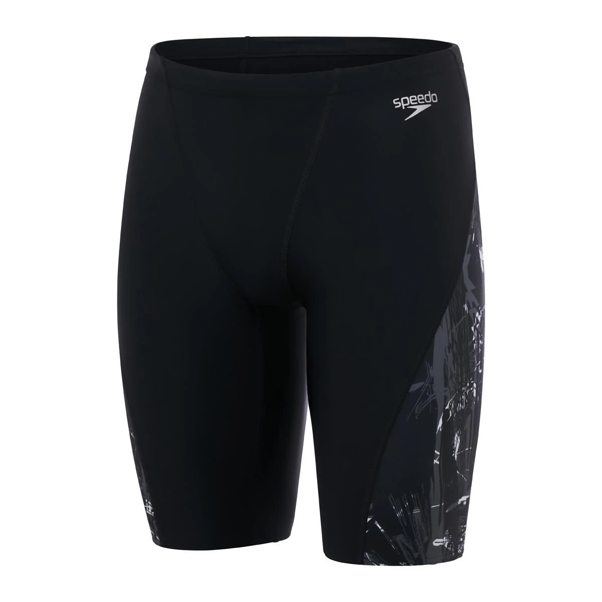 Speedo Allover V-Cut Jammer - Black/ USA Charcoal/ White 6 Speedo Allover V-Cut Jammer - Black/ USA Charcoal/ White - Image 4