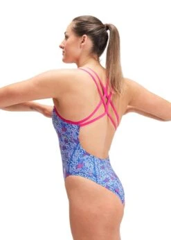 Speedo Allover Digital Starback Swimsuit - Jump Around