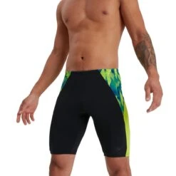 Speedo Men's Eco Endurance+ Splice Jammer - Black/ Lime/ Nordic Teal -Speedo Store tumbnail 66c3d6f4 a913 4373 acbc 7364568b441f