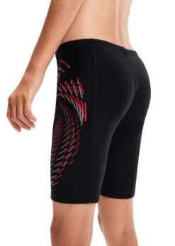 Speedo Boy's Plastisol Placement Jammer - Black/ Fed Red/ Dapple Grey -Speedo Store tumbnail 672b29e9 43ee 4e52 aa78 bb2685044ec8