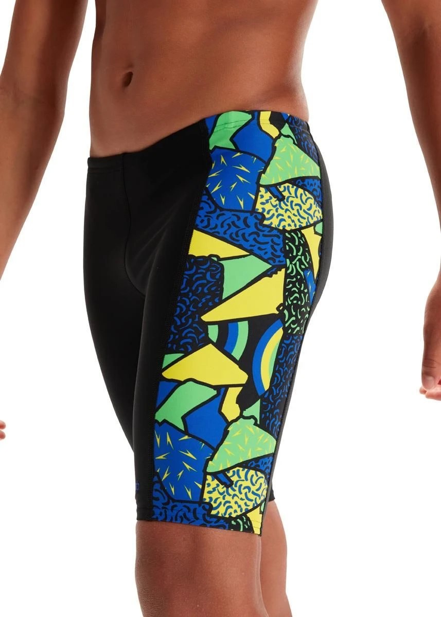 Speedo Boy's Digital Placement Jammer - Black/ Blue Flame/ Bright Yellow/ Fluo Green 5 Speedo Boy's Digital Placement Jammer - Black/ Blue Flame/ Bright Yellow/ Fluo Green - Image 3