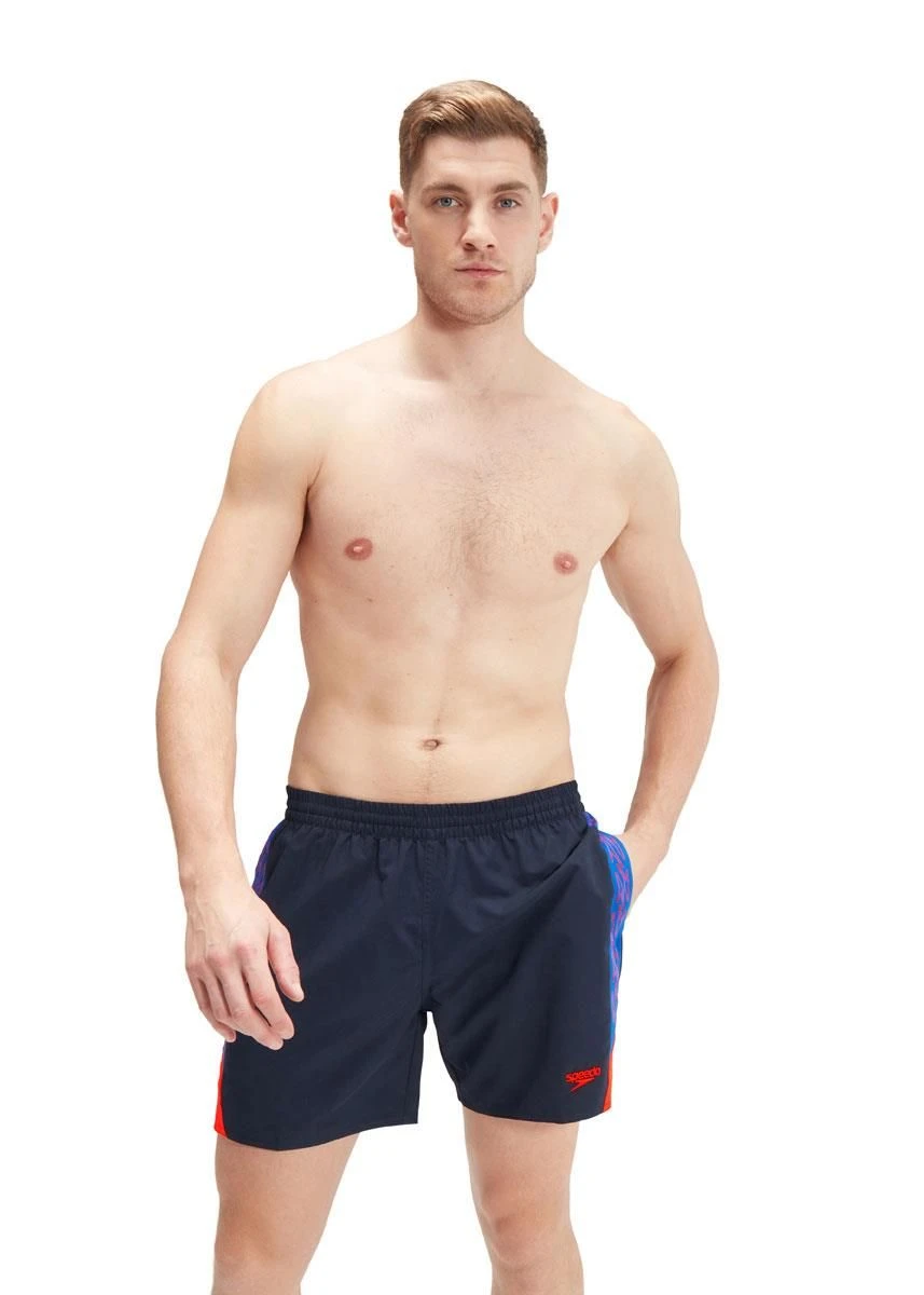 Speedo Hyper Boom Splice 16" Watershort - True Navy/Volcanic Orange/True Colbalt 5 Speedo Hyper Boom Splice 16" Watershort - True Navy/Volcanic Orange/True Colbalt - Image 3