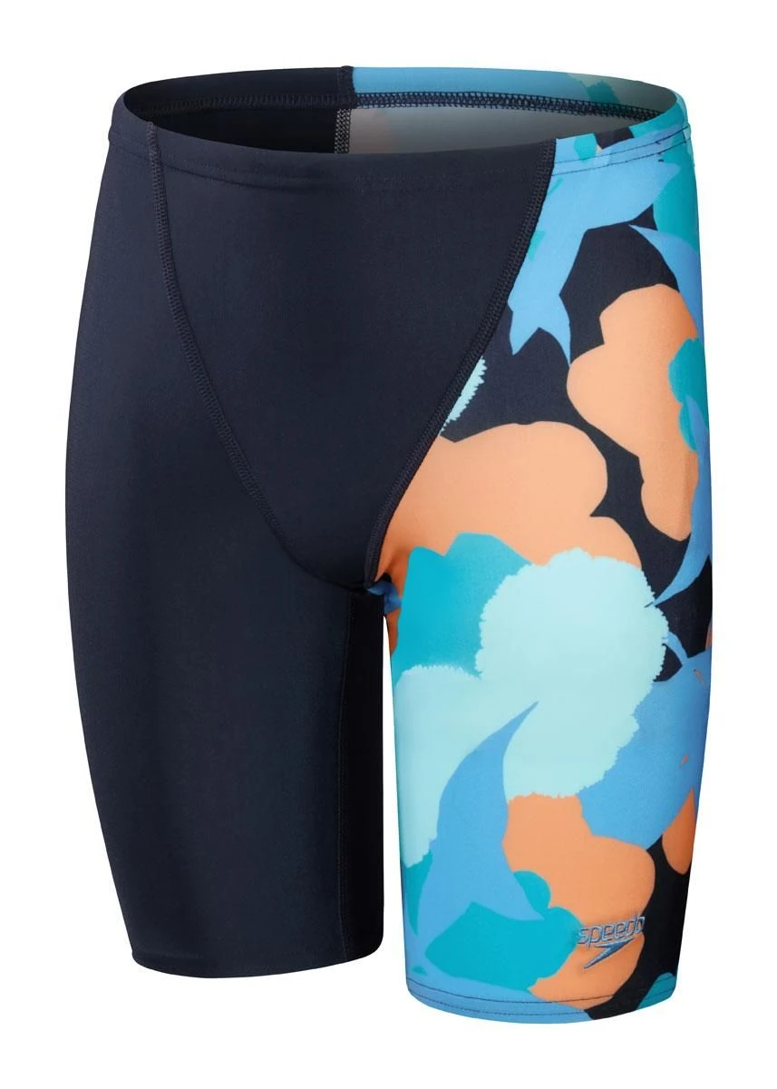 Speedo Boys Digital Allover V-Cut Jammer - True Navy/Baja Blue/ Apricot Jam/Mystic/Marine Blue 6 Speedo Boys Digital Allover V-Cut Jammer - True Navy/Baja Blue/ Apricot Jam/Mystic/Marine Blue - Image 4