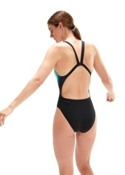 Speedo Placement Digital Leaderback Swimsuit - Black/ Chroma Blue/ Fake Green/ Aquasplash -Speedo Store tumbnail 73606223 671a 4871 bddb 6e05ee169e31