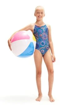 Speedo Girl's Allover Printed Twinstrap Swimsuit - Ammonite/ Soft Coral/ Miami Lilac/ Aquarium -Speedo Store tumbnail 7485ad39 8d29 4106 b48a 0053abda292d
