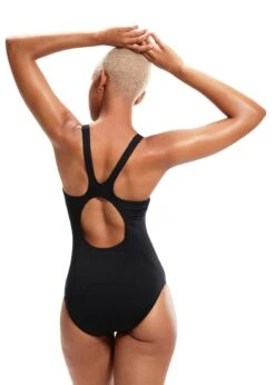 Speedo Placement Muscleback Swimsuit - Black/ Chroma Blue/ Aquarium -Speedo Store tumbnail 76d9ef3d bcf7 4cab 8862 cb9e04aca3f2