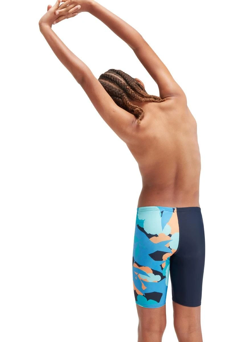 Speedo Boys Digital Allover V-Cut Jammer - True Navy/Baja Blue/ Apricot Jam/Mystic/Marine Blue 3 Speedo Boys Digital Allover V-Cut Jammer - True Navy/Baja Blue/ Apricot Jam/Mystic/Marine Blue