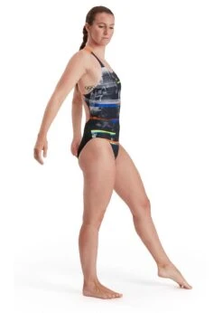 Speedo Women's Placement Digital Powerback Swimsuit - Black/ Salso/ White/ Blue -Speedo Store tumbnail 791ce1a7 040e 4bcc a463 7eeff3794970