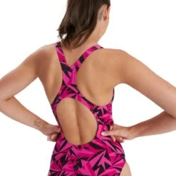 Speedo Boom Logo Allover Medalist Swimsuit - Black/ Electric Pink -Speedo Store tumbnail 7c666d8d 4eb3 4f0f bcb1 96439b9f10db