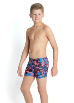 Speedo Boys Allover Aqua Shorts Blue/Red -Speedo Store tumbnail 7d46b97d 7141 489c a658 5b75dae47843
