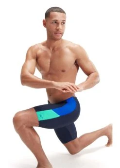 Speedo Dive Jammer - True Navy/True Cobalt/Green Glow -Speedo Store tumbnail 7f57eb37 e251 4fe8 a41e c9f9c983a51e