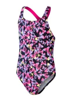 Speedo Girl's Allover Medalist Swimsuit - Black/ Rose Violet/ Miami Lilac/ Sunblaze -Speedo Store tumbnail 81f2e8a5 41b7 4ccc 990f b76c6da96039
