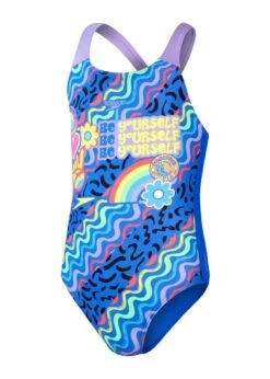 Speedo Girl's Digital Placement Splashback Swimsuit - Blue Flame/ Miami Lilac/ Bright Yellow/ Fluo Green/ Lava Red -Speedo Store tumbnail 87f44bd9 4712 497a 9af4 201ddd7dece3
