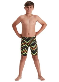 Speedo Boys Fastskin Junior Endurance+ High Waist Jammer - Black/ Atomic Lime/ Salso -Speedo Store tumbnail 88dbc8aa b70d 489f a9b3 93d0b255b3ab