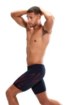 Speedo HyperBoom Placement Jammer - True Navy/ Fed Red