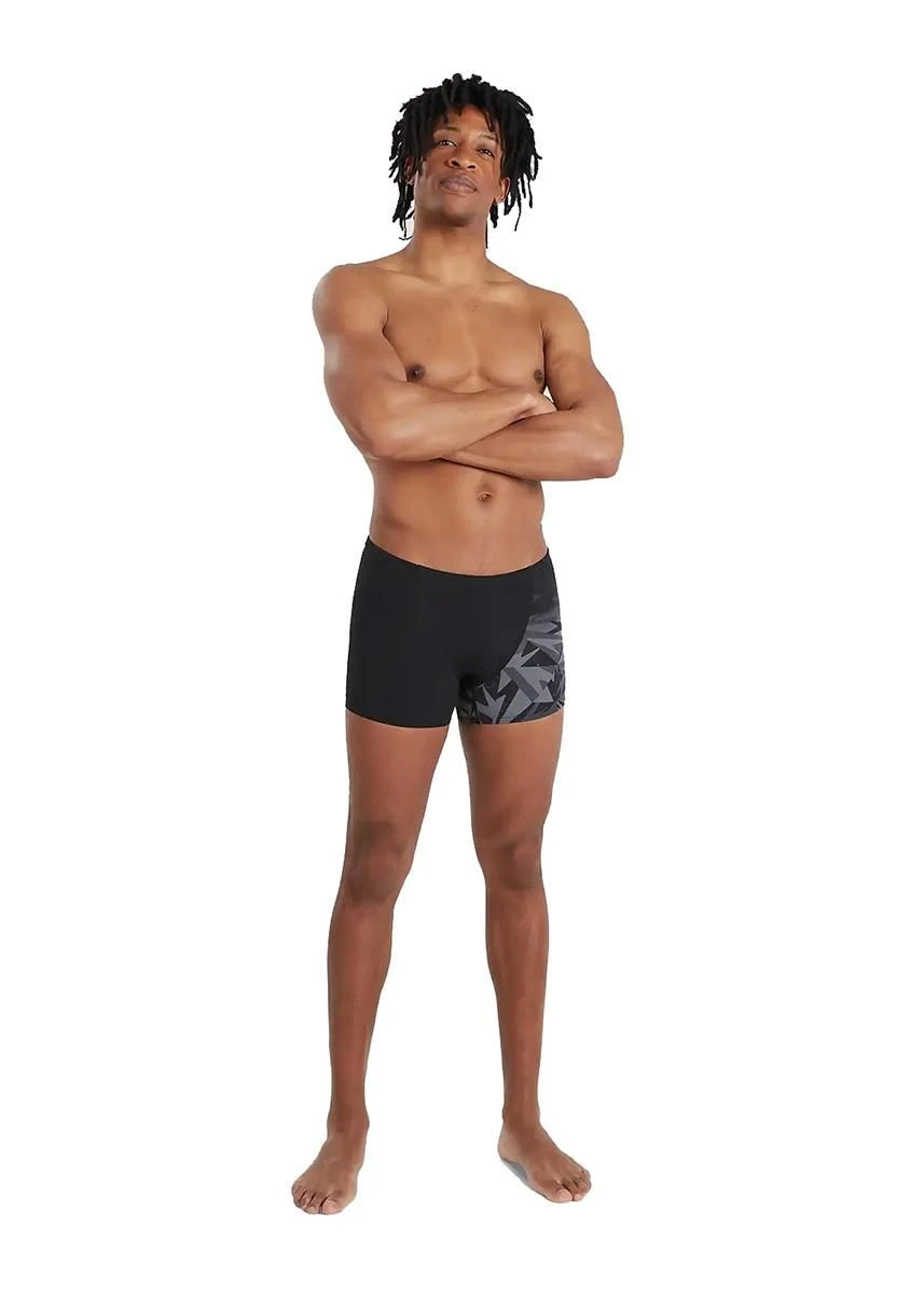 Speedo HyperBoom Placement V-Cut Aquashort - Black/ Oxid Grey 4 Speedo HyperBoom Placement V-Cut Aquashort - Black/ Oxid Grey - Image 2
