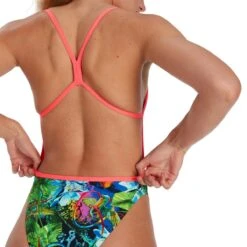 Speedo Lucid Jungle Allover Vback Swimsuit - Green/ Adriatic/ Red -Speedo Store tumbnail 903b869d c77c 4579 9056 cf88c6787d29