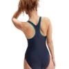 SPEEDO HYPERBOOM RACERBACK SWIMSUIT - BLACK / OCEAN DEPTHS