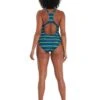 Speedo Printed Medalist Swimsuit - True Navy/Beautiful Blue/Hypersonic/Swell Green/Zest Green