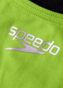 Speedo Girl's Solid Lane Line Back Swimsuit - Atomic Lime/ Electric Pink -Speedo Store tumbnail 926e3009 d943 40d0 aab5 93aecc22b692 1