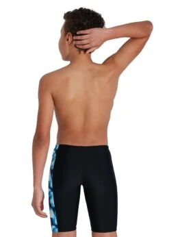 Speedo Boy's Allover Panel Jammer - Black/ Bondi Blue/ Mercurial Blue -Speedo Store tumbnail 92931b80 cb76 463c 8e6c 7a1db22d6b53
