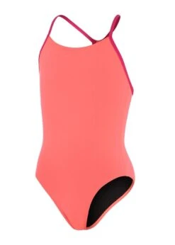 Speedo Girl's Lane Line Back Swimsuit - Phoenix Red/ Magenta -Speedo Store tumbnail 931e103c df14 44d0 a6c0 044ffcad3fa3