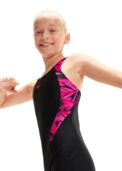 Speedo Girls Hyperboom Splice Legsuit - Black / Electric Pink / Ecstatic Pink -Speedo Store tumbnail a0ca7a5e 12da 4347 95b4 52b929e5790f