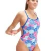Speedo Allover Digital Vback Swimsuit - Citrus Love
