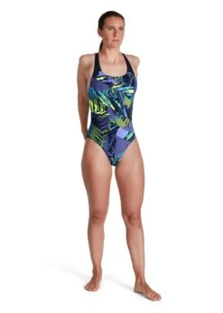 Speedo Placement Powerback Swimsuit - Navy/ Ultraviolet/ Yellow/ Adriatic -Speedo Store tumbnail a9cf309d 7649 460f a25d fa6fab51af05