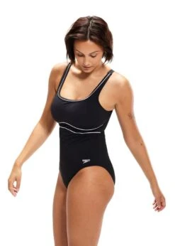 SPEEDO SHAPING CONTOUR ECLIPSE 1 PIECE SWIMSUIT - BLACK / WHITE -Speedo Store tumbnail ab2e9cec c9fb 4325 96a9 bc8a4af054cd
