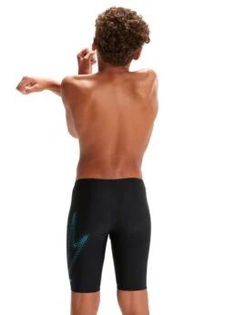 Speedo Boy's HyperBoom Placement Jammer - Black/ Bolt