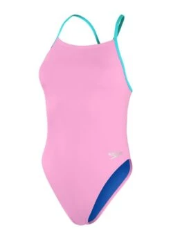 Speedo Solid Tie Back Swimsuit - Candy Vibe/Fluo Arctic -Speedo Store tumbnail ade85a85 08f5 456f 8cce 24b1729b1ad0