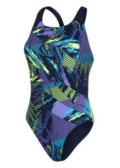 Speedo Placement Powerback Swimsuit - Navy/ Ultraviolet/ Yellow/ Adriatic -Speedo Store tumbnail b1181528 d974 4569 acb3 40133ef06489