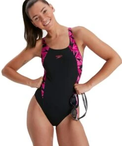 Speedo Hyperboom Splice Muscleback Swimsuit - Black/Pink -Speedo Store tumbnail b2a6a6f5 273a 41d0 97d1 1f338a2d0391