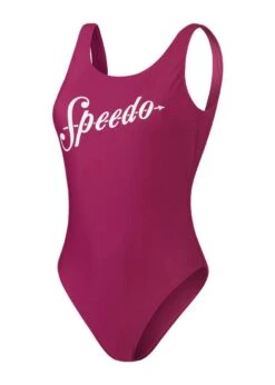 SPEEDO LOGO DEEP U-BACK SWIMSUIT - BERRY COOL -Speedo Store tumbnail b381e015 9b45 4cae 8d27 d064360458d8