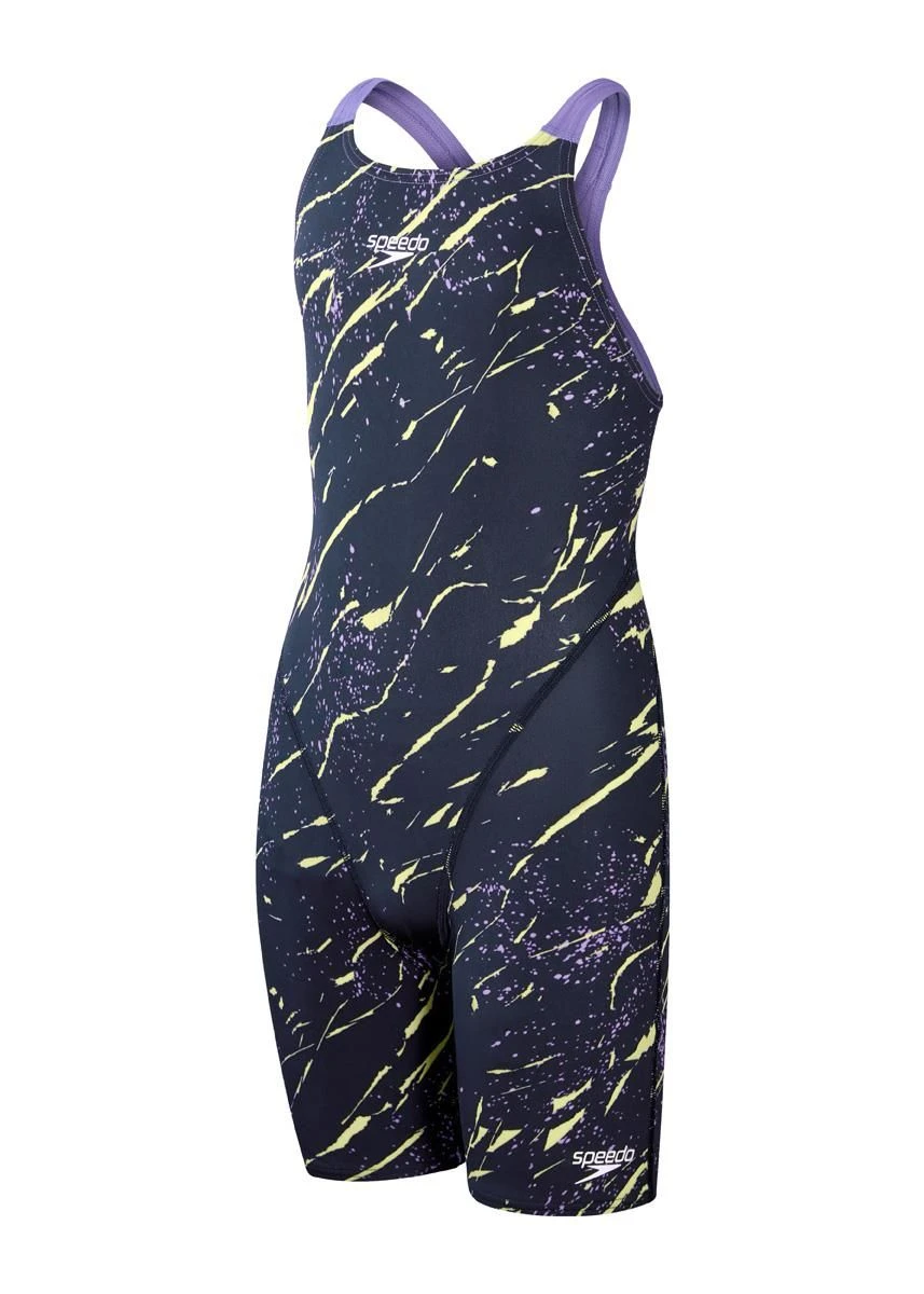 Speedo Fastskin Junior Endurance+ Kneeskin - True Navy/ Miami Lilac/ Spritz 7 Speedo Fastskin Junior Endurance+ Kneeskin - True Navy/ Miami Lilac/ Spritz - Image 5
