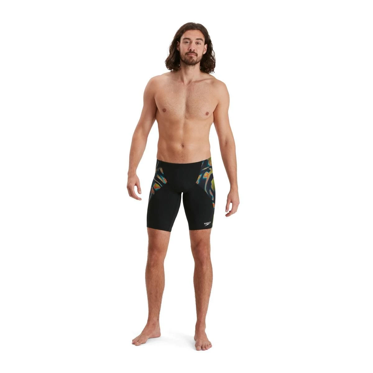 Speedo Allover Digital V-Cut Jammer - Black/ Lime/ Salso/ Adriatic 8 Speedo Allover Digital V-Cut Jammer - Black/ Lime/ Salso/ Adriatic - Image 6