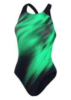 Speedo Placement Digital Powerback Swimsuit - Black/ Charcoal/ Green -Speedo Store tumbnail bb20c8f4 972b 430b 8bb0 841773e48cbd