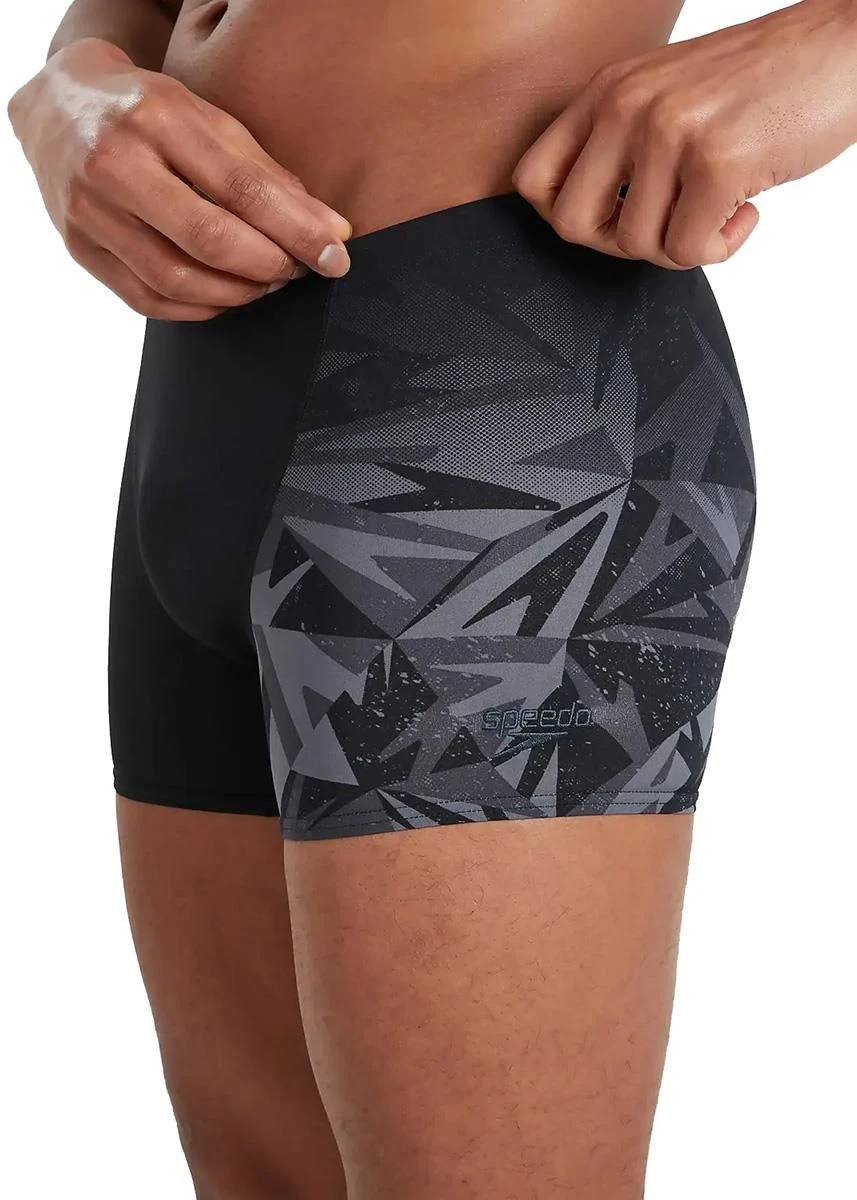 Speedo HyperBoom Placement V-Cut Aquashort - Black/ Oxid Grey 7 Speedo HyperBoom Placement V-Cut Aquashort - Black/ Oxid Grey - Image 5