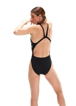 Speedo Placement Digital Leaderback Swimsuit - Black/Cobalt Pop/Hypersonic Blue/Electric Pink -Speedo Store tumbnail bc8787bf adf3 439d 98da e07d8dc0d521