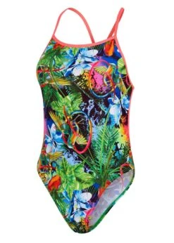 Speedo Lucid Jungle Allover Vback Swimsuit - Green/ Adriatic/ Red -Speedo Store tumbnail bc8ffc74 838f 4c47 bcb2 115c0d3e371a