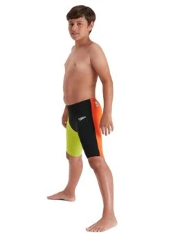 Speedo Boys Fastskin Junior Endurance+ High Waist Jammer - Black/ Salso/ Atomic Lime -Speedo Store tumbnail bf94ca91 885d 4466 8573 f3d2afdc28fd